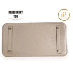 Birkin 25 Grey Tourterelle Ostrich Leather