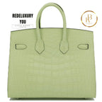 Birkin 25 Sellier Jaune Bourgeon Matte Alligator