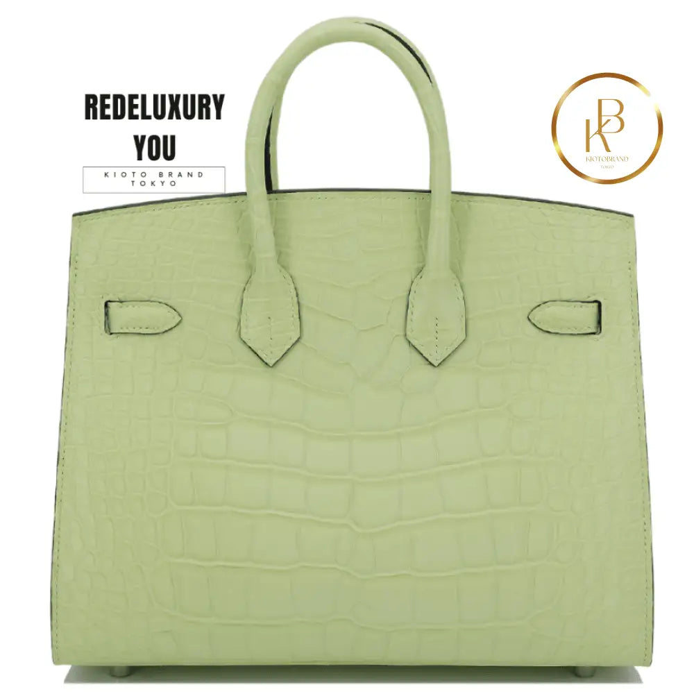 Birkin 25 Sellier Jaune Bourgeon Matte Alligator