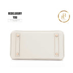 Birkin 25 Craie Rose Gold Hardware