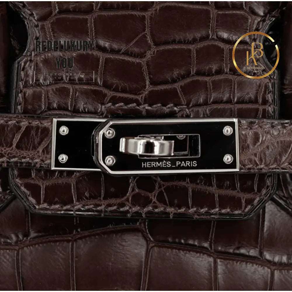 Birkin 25 Ebene Matte Niloticus Crocodile