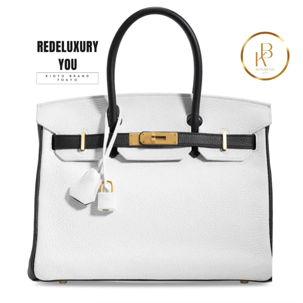 Birkin 30 Custom Black & White