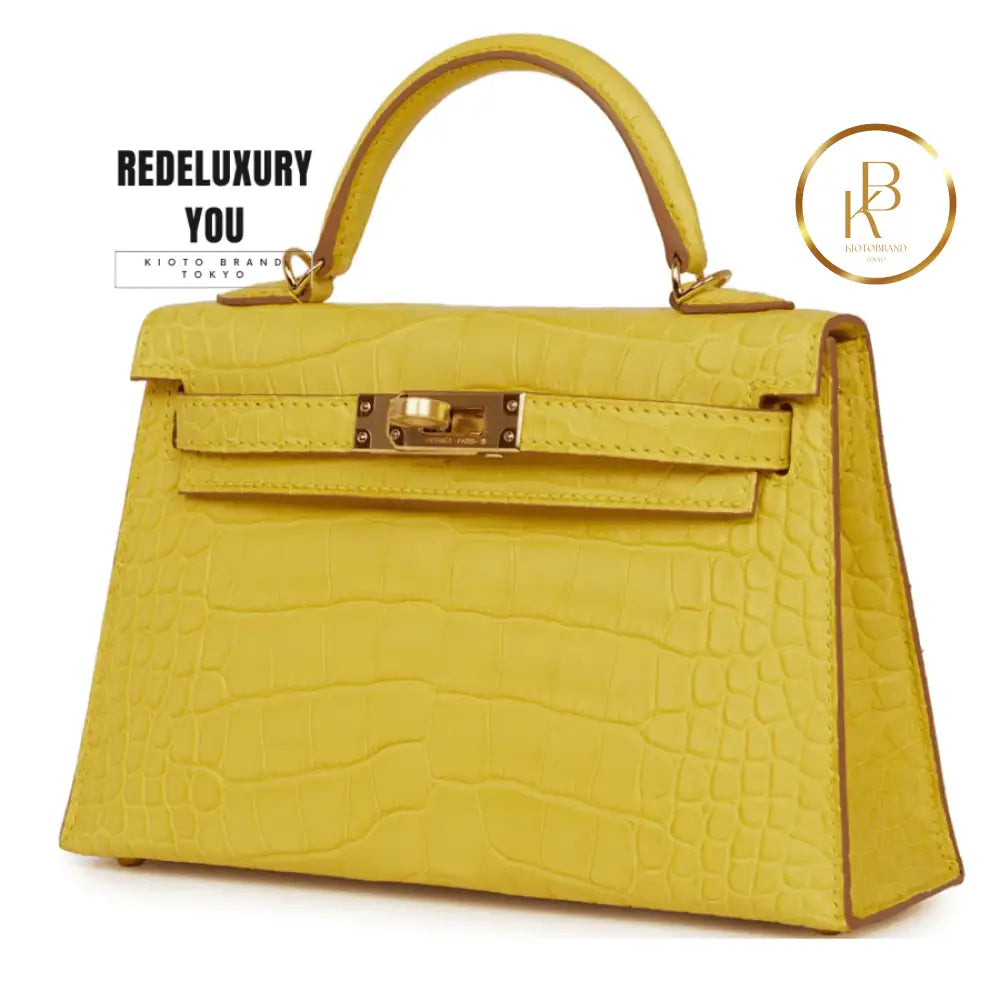 Kelly 20 Sellier Mimosa Matte Alligator