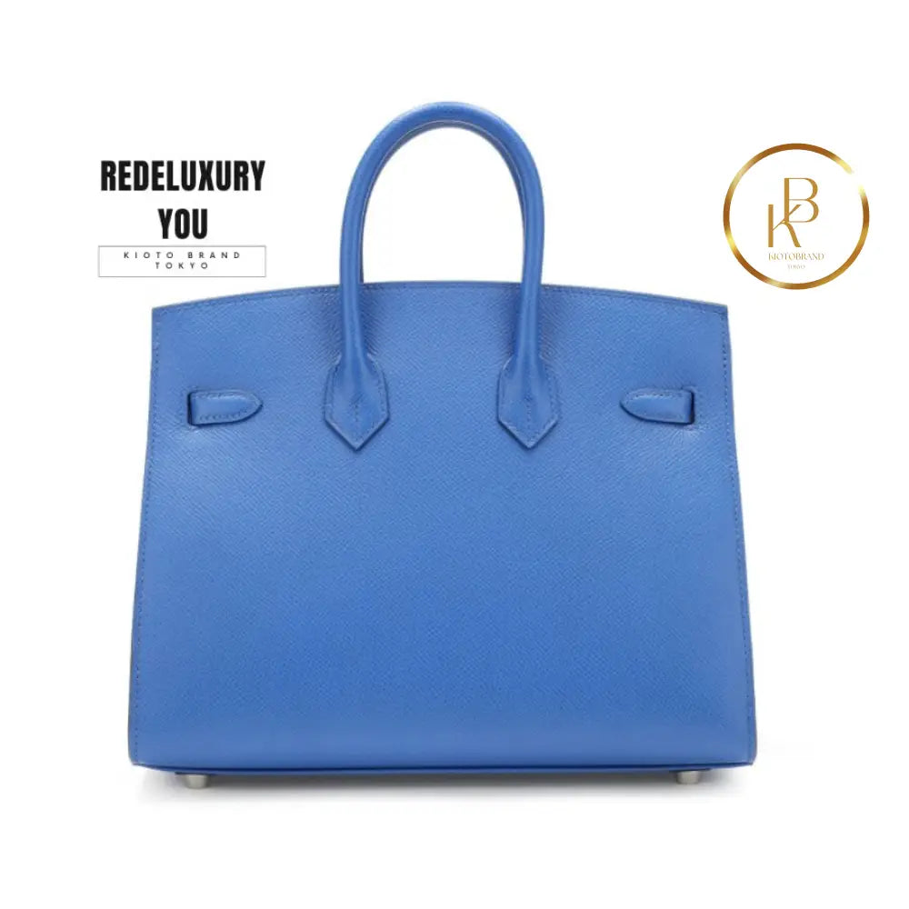 Birkin 25 Blue France Madame Sellier