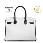 Birkin 30 Custom Black & White