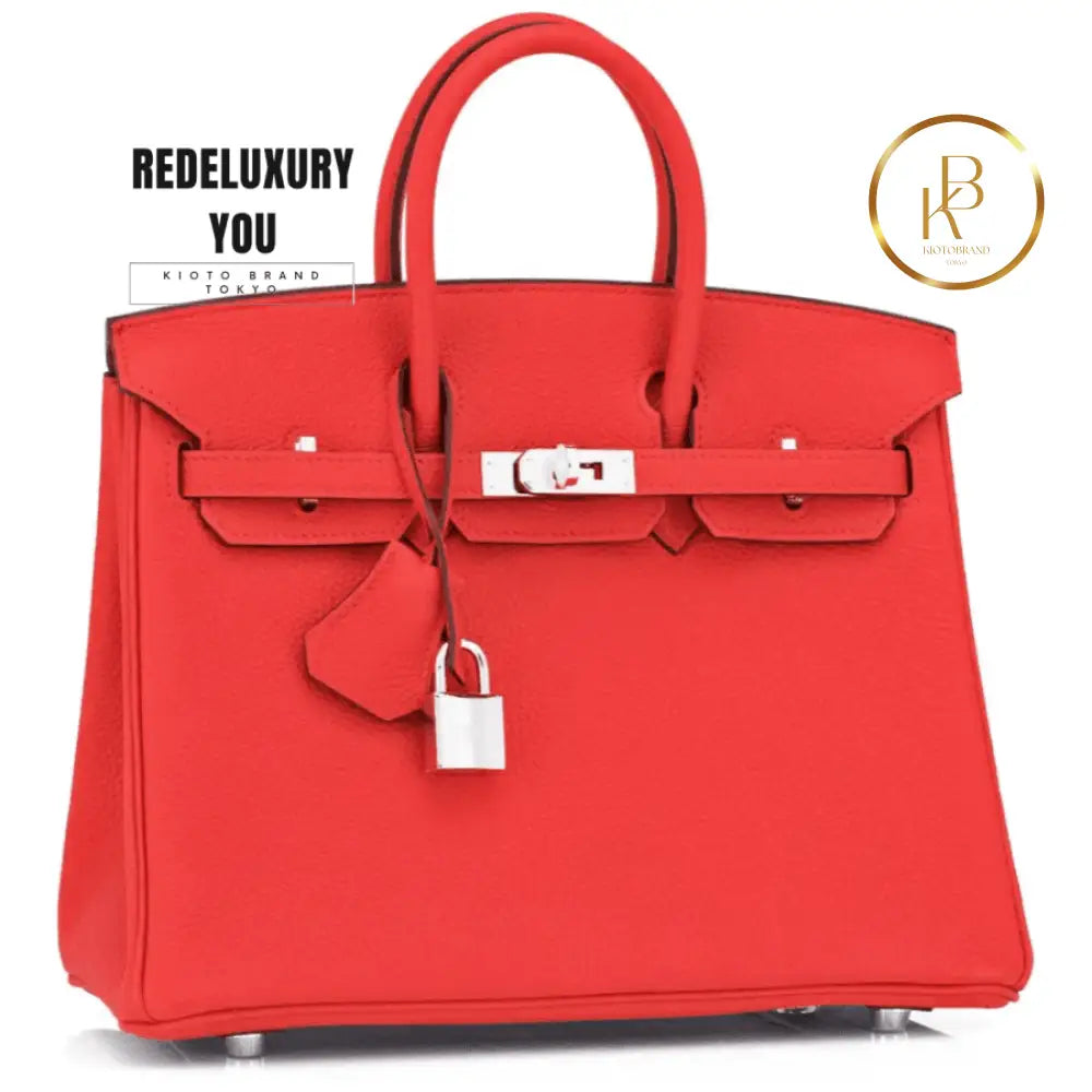 Birkin 25 Capucine Red Orange Togo