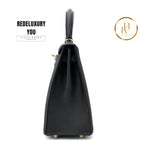 Kelly 25 Sellier Black Swift Ghw (Limited Edition)