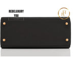Kelly 28 Black Togo