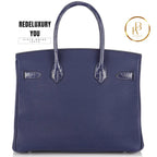 Birkin 30 In Bleu Touch Veau Togo/Croc Nilo