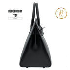 Birkin 25 Sellier Black Epsom Palladium