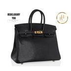 Birkin 25 Black Lizard Gold Hardware (Limited Edition)