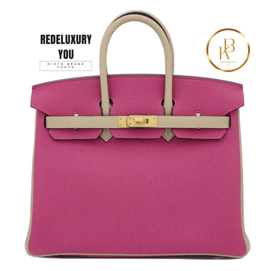 Birkin 25 Rose Purple Trench And Togo (Special Order)