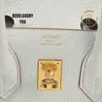 Birkin 25 Pearl Gray Togo