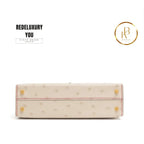 Kelly 20 Mini Ii Sellier Beton & Rose Tyrien Ostrich Hss
