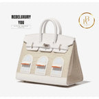 Birkin 20 Faubourg Matte Alligator White Handbags