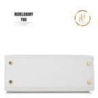 Kelly 25 Sellier White Verso