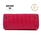 Kelly 25 Framboise Matte Alligator