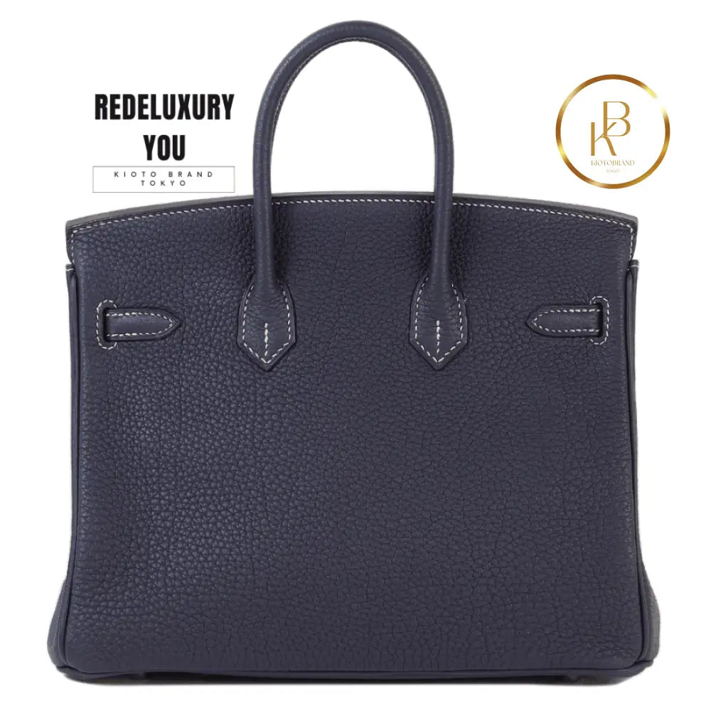 Birkin 25 Blue Nuit Togo Gray (Special Order)