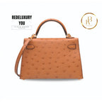 Kelly 20 Mini Ii Cognac Ostrich Ghw