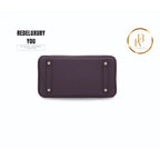 Birkin 25 Touch Matte Prunoir Alligator & Raisin Togo