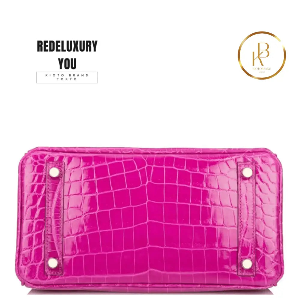 Birkin 25 Rose Scheherazade Niloticus Crocodile