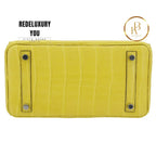 Birkin 25 Mimosa Matte Alligator