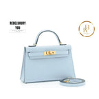 Kelly 20 Mini Blue Brume Vip Gold