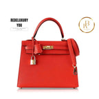 Kelly 25 Sellier Rouge Tomate Red Epsom Leather