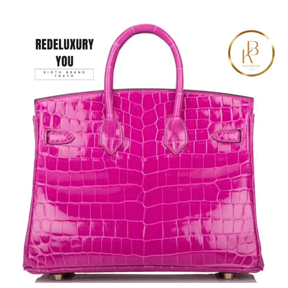 Birkin 25 Rose Scheherazade Niloticus Crocodile