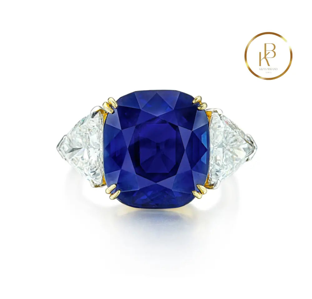 Harry Winston Sapphire And Diamond Ring Ring