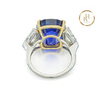 Harry Winston Sapphire And Diamond Ring Ring