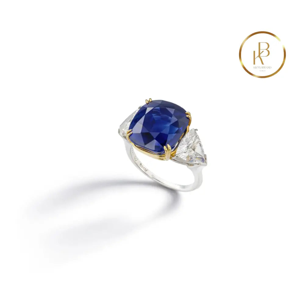 Harry Winston Sapphire And Diamond Ring Ring