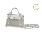 Kelly Sac Mini Bijou D’Argent Sterling Silver handbags