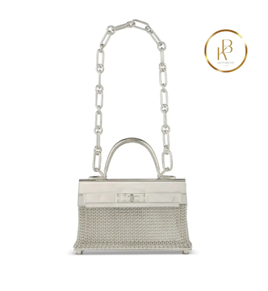 Kelly Sac Mini Bijou D’Argent Sterling Silver handbags