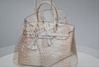 Birkin 30 Himalaya Matte Gris Cendrè 18K White Gold Diamond Hardware