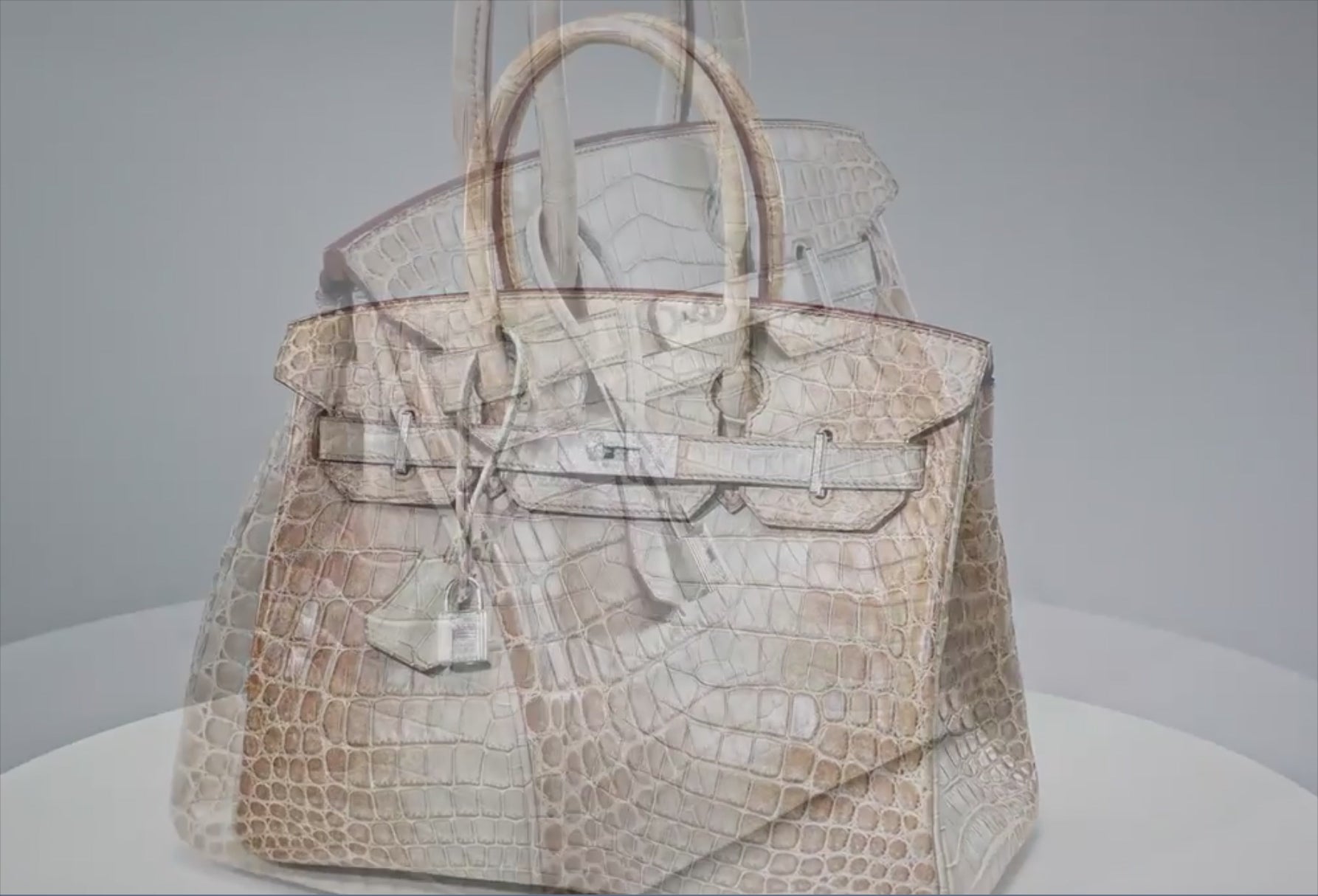 Birkin 30 Himalaya Matte Gris Cendrè 18K White Gold Diamond Hardware